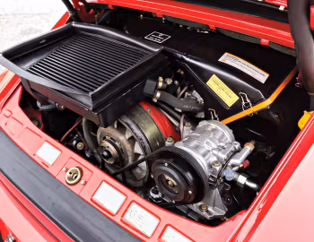 Bajo el capó 1988–89 Porsche 911 Turbo 3.3 Cabriolet SE "Flachbau" [North America] (930) '09.1987–89