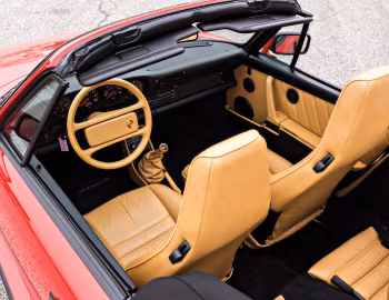 Interior 1988–89 Porsche 911 Turbo 3.3 Cabriolet SE "Flachbau" [North America] (930) '09.1987–89