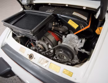 Bajo el capó 1987–89 Porsche 911 Turbo 3.3 Coupe SE "Flachbau" [North America] (930) '1986–89