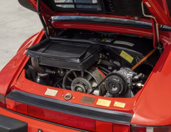 Bajo el capó Porsche 911 Turbo 3.3 Targa SE Flachbau (930) '09.1987–89