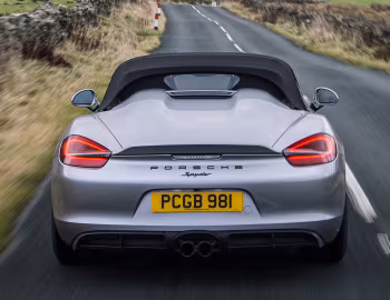 Porsche Boxster Spyder [UK-spec] (981) '2015–16