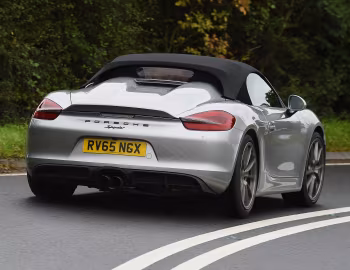 Porsche Boxster Spyder [UK-spec] (981) '2015–16