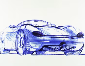 Boceto Porsche Boxster Studie '1993
