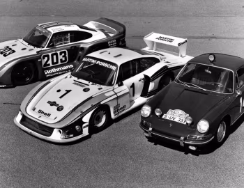 Martini Racing Porsche 935/78 "Moby Dick", Porsche 961 Le Mans, Porsche 911 2.0 Coupe "Monte"