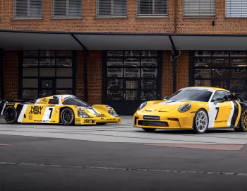 Porsche 911 GT3 with 1985 Porsche 956 Le Mans winner livery, Joest Racing Porsche 956