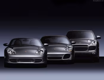 Porsche Cayenne Turbo, Porsche Boxster S, Porsche 911 Carrera 4S Coupe