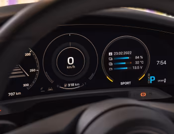 Dashboard Porsche Taycan [Australia] '2022–24
