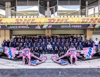 Sergio Pérez, Racing Point RP20, Lawrence Stroll, Lance Stroll