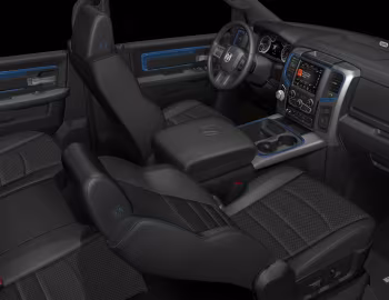 Interior 2018 Ram 1500 "Hydro Blue" Sport Crew Cab (DS) '2017–18
