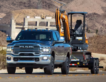 Ram 2500 Laramie Crew Cab Chrome Bumper Package, Case CX42D Canopy