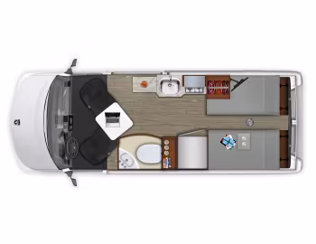 Interior 2021–pr. Roadtrek Play Slumber '2020–pr.