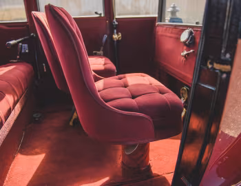 Interior 1916 Rauch & Lang Model JX-6 Dual Control Coach