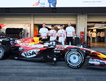 Racing Bulls VCARB 03 with a special "Suzuka" livery, Liam Lawson, Arvid Lindblad