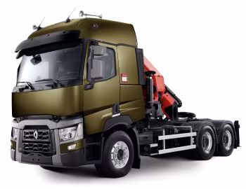 Renault C 520 6×4 tractor Sleeper cab with truck mounted crane '2013–pr.