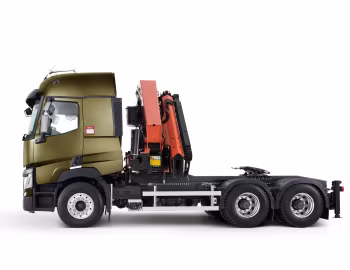 Renault C 520 6×4 tractor Sleeper cab with truck mounted crane '2013–pr.