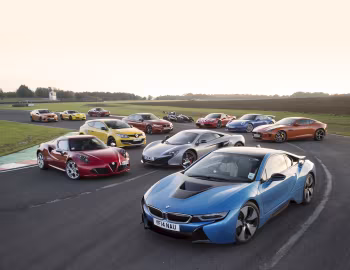 Alfa Romeo 4C, Chevrolet Corvette, Ariel Atom, Renault Mégane R.S. 275 Trophy, BMW, Jaguar, McLaren, Porsche, Ferrari, Vauxhall