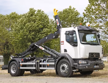 Renault D 18 4×2 rigid 2.1 M Day cab with Hyva Lift multilift equipment '2013–pr.