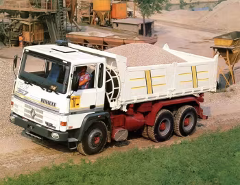 Renault Ri 357 ti autocarro con cassone ribaltabile trilaterale [Italy] '1986–????