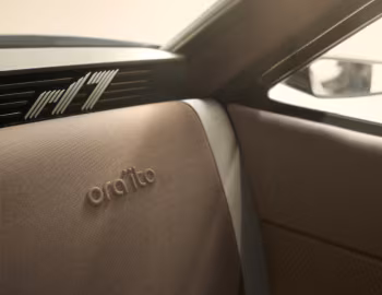 Interior Renault R17 electric restomod x Ora Ïto '09.2024