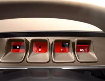 Dashboard Renault R17 electric restomod x Ora Ïto '09.2024