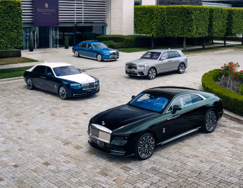 Rolls-Royce Spectre, Rolls-Royce Phantom Regatta, Rolls-Royce Ghost Extended Savile Row, Rolls-Royce Cullinan Bohemian Sunset