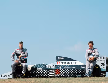 Sauber C13, Heinz-Harald Frentzen, Andrea de Cesaris