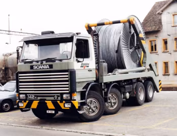 Scania R142H 8×4 skiploader [Switzerland] '1981–88