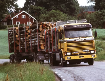 Scania 143H 500 6×2 rigid timber truck '01.1991–94