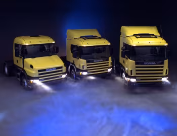 Scania T124GA4×2 360, Scania P124 CA6×4 360, Scania R124LA4×2 420