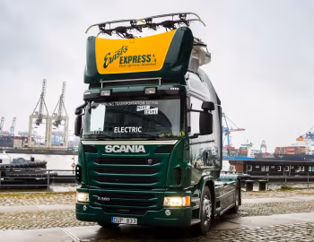 Scania G360 4×2 Hybrid Truck with Siemens pantograph '2016–17