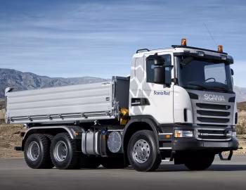 Scania G420 6×4 rigid Day cab with Dautel tipper body '2009–13