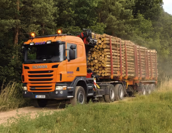 Scania G440 6×6 tractor with crane '2010–13