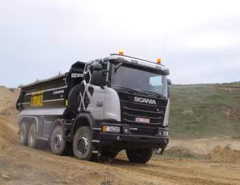 Scania G450 8×6 rigid with KH-Kipper tipper body '2013–17