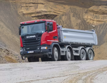 Scania G450 Streamline 8×4 rigid Day cab with Meiller tipper body '2013–н.в.
