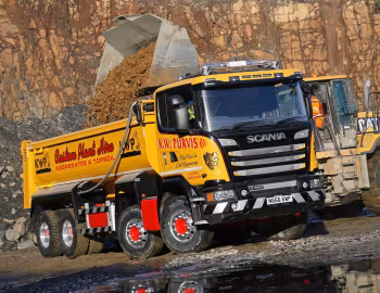 Scania G450 Streamline 8×4 rigid Day cab with Thompsons tipper body [UK-spec] '2013–н.в.