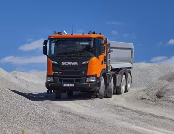 Scania G 450 XT 8×4 rigid with Meiller tipper body '2017–pr.