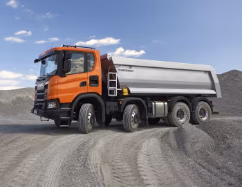 Scania G 450 XT 8×4 rigid with Meiller tipper body '2017–pr.