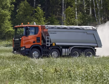 Scania G 450 XT 8×4 rigid with Meiller tipper body '2017–pr.
