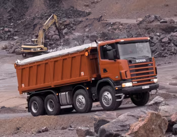 Scania R124CB 470 8×4 rigid tipper '2001–04