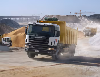 Scania P340 6×4 CP14 with tipper body [UAE] '2004–07