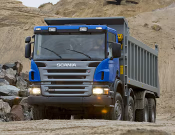 Scania P360 8×4 rigid CP14 with tipper body '2007–10