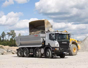 Scania P400 8×4 CP16 with Zetterbergs tipper body '2011–????