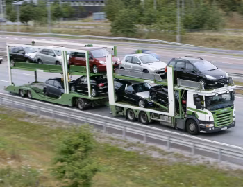Scania P420 6×2 rigid CP16 car hauler '2004–10