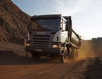 Scania P420 6×4 rigid CP14 with Rossetti tipper body '2004–10