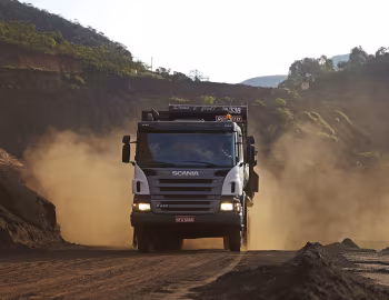 Scania P420 6×4 rigid CP14 with Rossetti tipper body '2004–10