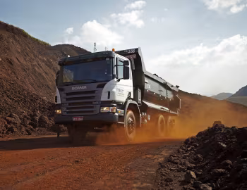 Scania P420 6×4 rigid CP14 with Rossetti tipper body '2004–10
