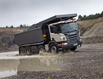 Scania P420 8×4 rigid CP14 with tipper body '2010–11