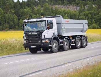 Scania P420 8×4 rigid with Zetterbergs tipper body '2011–н.в.