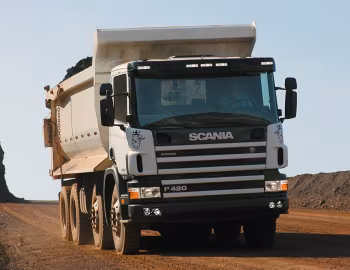 Scania P420 8×4 rigid CP14 with Rossetti tipper body [Brazil] '2004–11