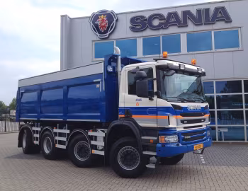 Scania P440 8×4 met Vossebelt-kipper [Netherlands] '2013